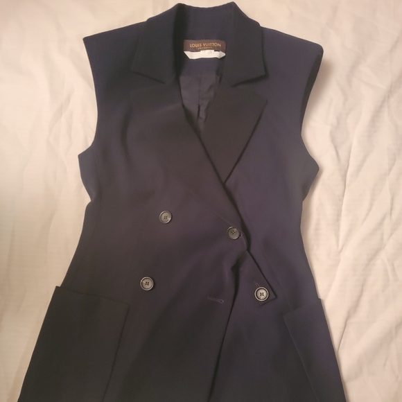 Louis Vuitton Jackets & Blazers - Louis Vuitton Womens Uniformes Navy Blue Vest medium size